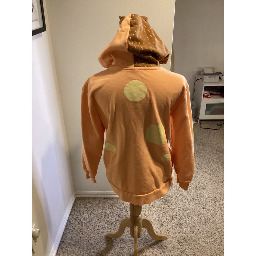 Bluey Chilli Wackadoo Costume Hoodie Womens S Orange Cartoon Character Cosplay - Picture 4 of 6